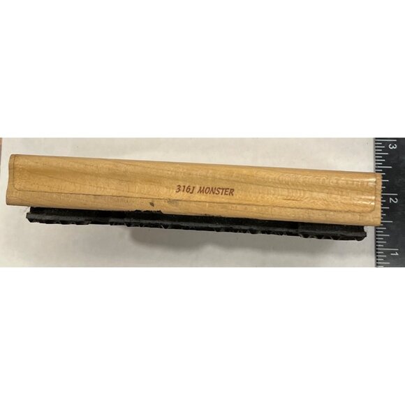 Vintage 1993 Monster Wood Mounted Rubber Stamp By Stamp Oasis 3161 HAlloween - Picture 3 of 4